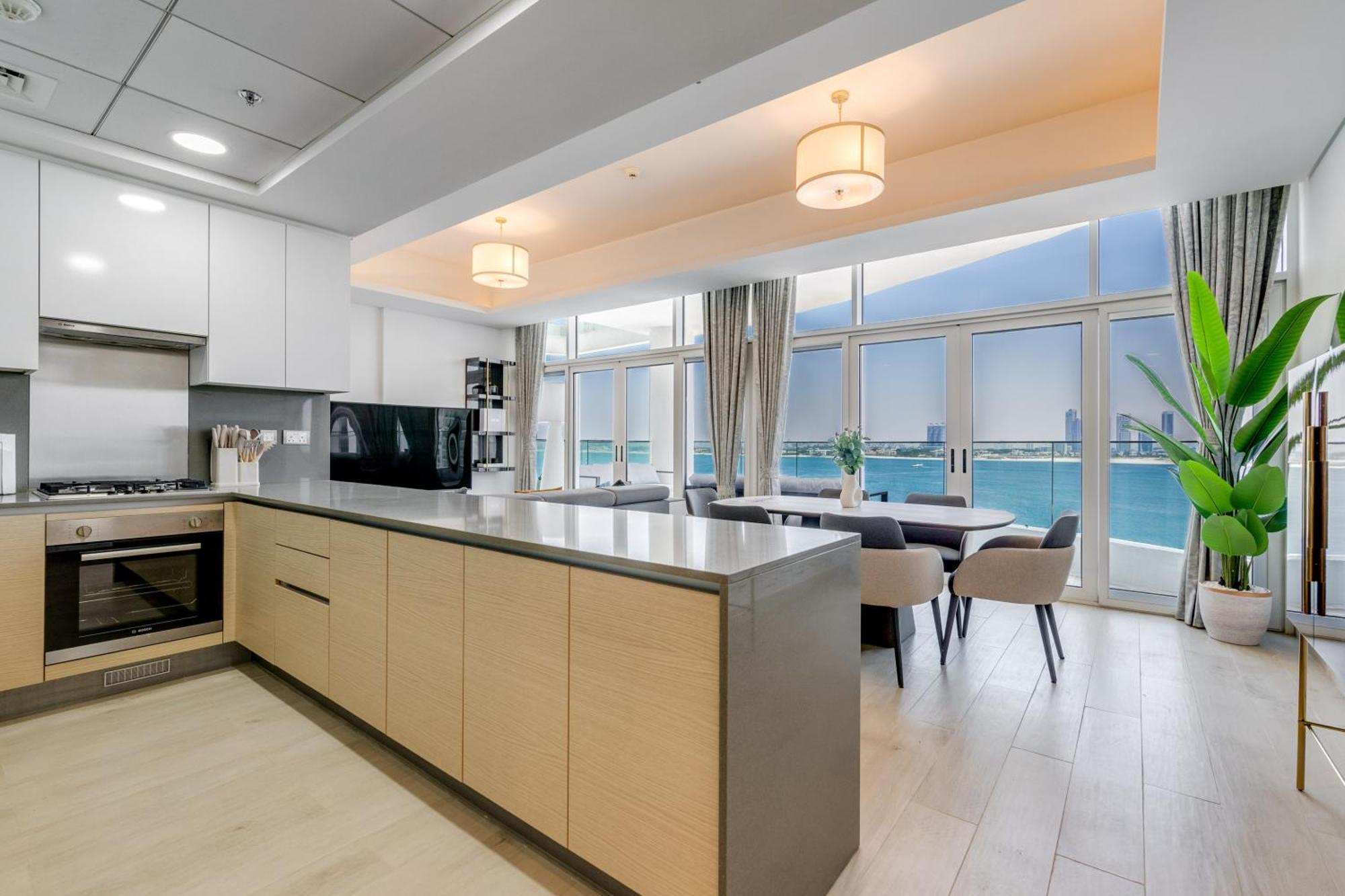 Luxury Azizi Mina Beachfront Apartments Dubai Buitenkant foto