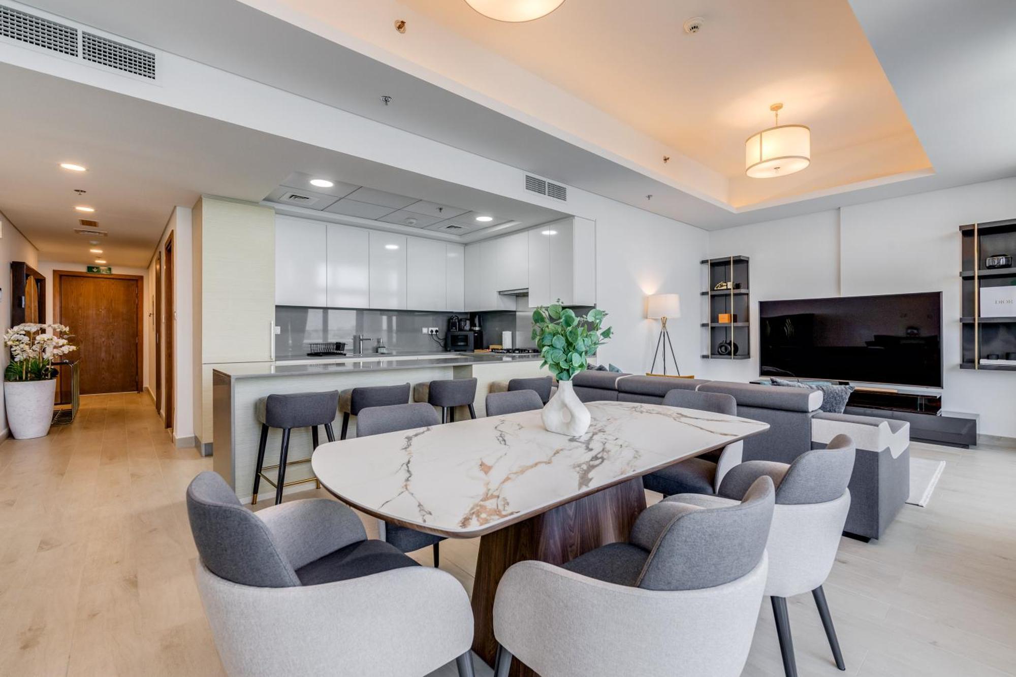Luxury Azizi Mina Beachfront Apartments Dubai Buitenkant foto
