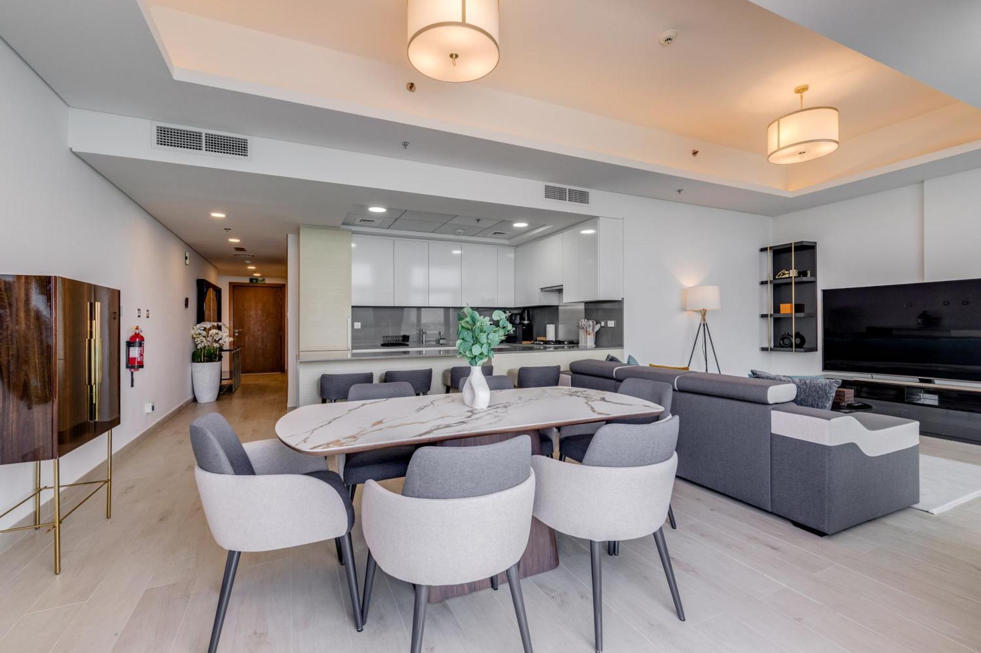 Luxury Azizi Mina Beachfront Apartments Dubai Buitenkant foto